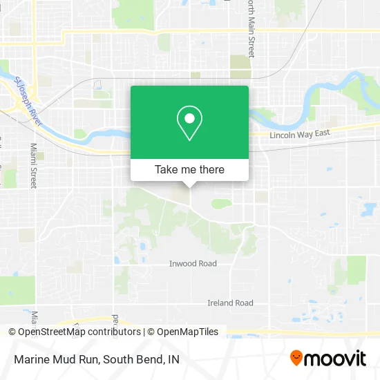 Marine Mud Run map