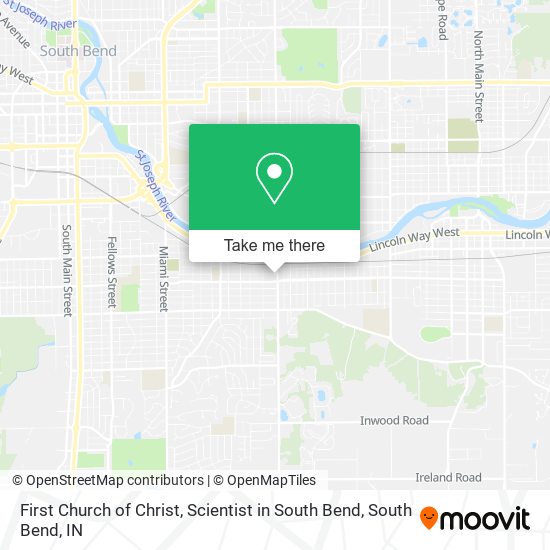 First Church of Christ, Scientist in South Bend map