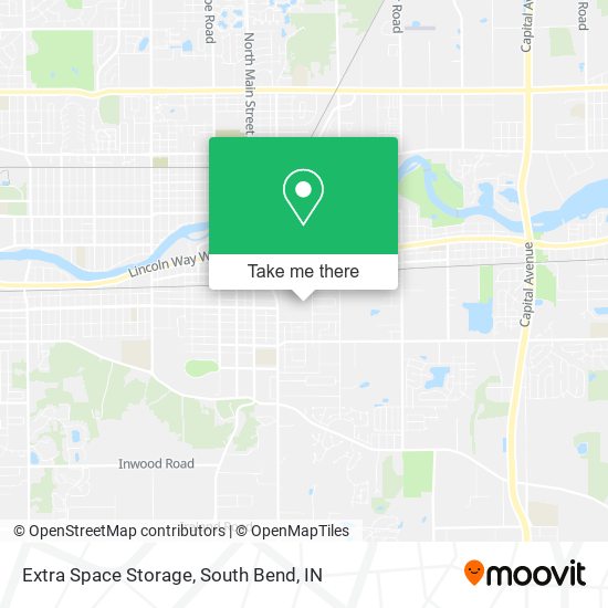 Extra Space Storage map