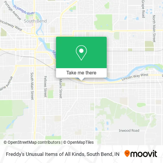 Mapa de Freddy's Unusual Items of All Kinds