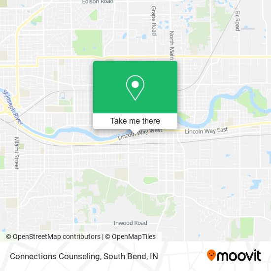 Mapa de Connections Counseling