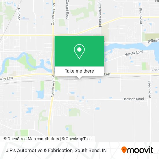 Mapa de J P's Automotive & Fabrication