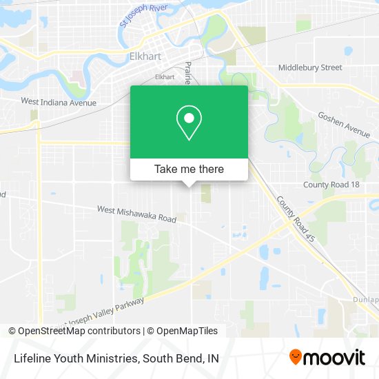 Lifeline Youth Ministries map