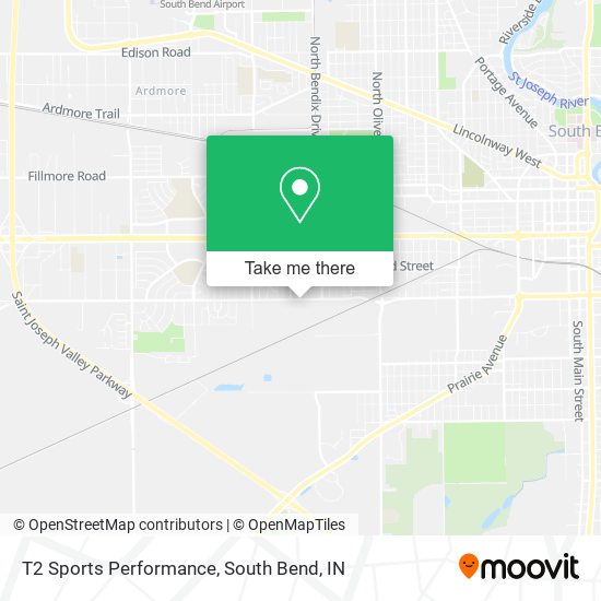 T2 Sports Performance map