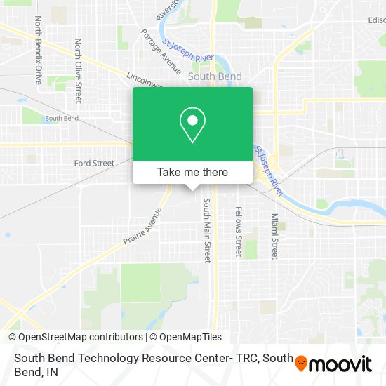 South Bend Technology Resource Center- TRC map