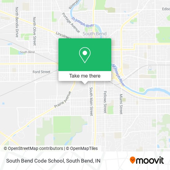 South Bend Code School map