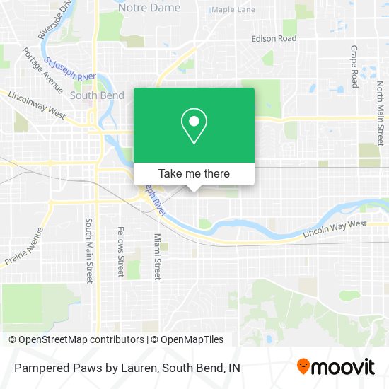 Pampered Paws by Lauren map