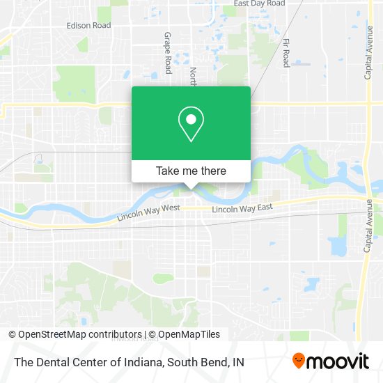 Mapa de The Dental Center of Indiana