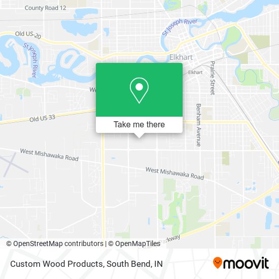 Custom Wood Products map