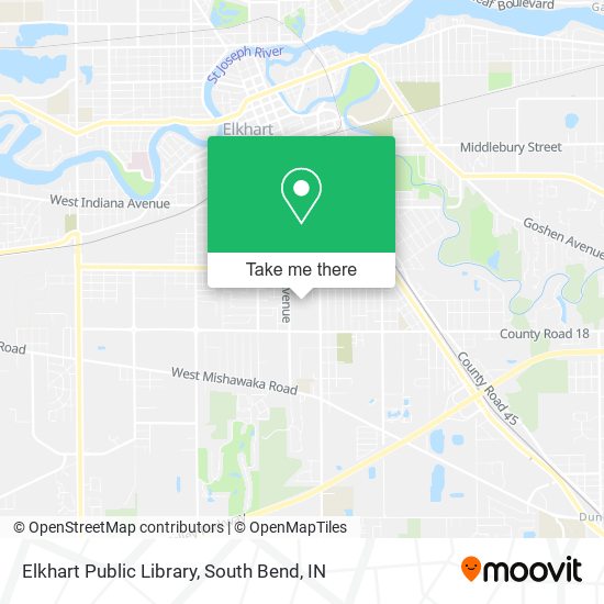 Mapa de Elkhart Public Library