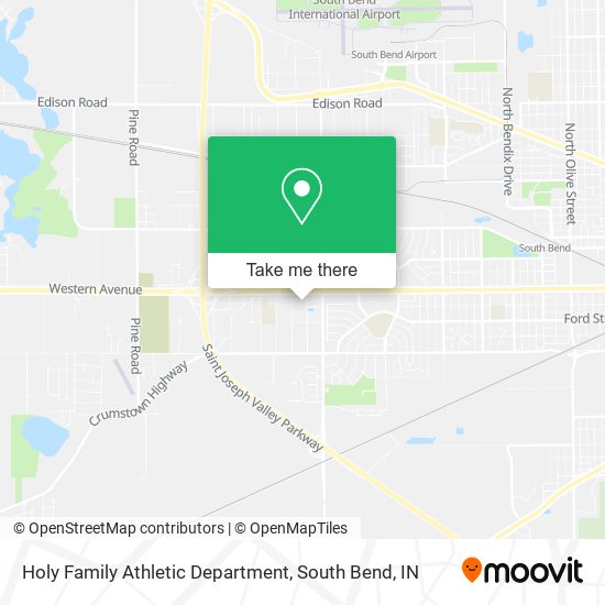 Holy Family Athletic Department map