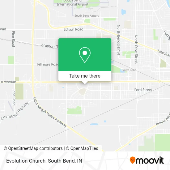 Evolution Church map