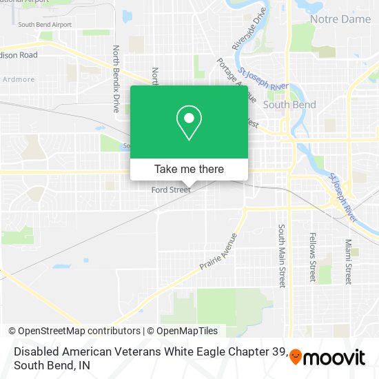 Disabled American Veterans White Eagle Chapter 39 map