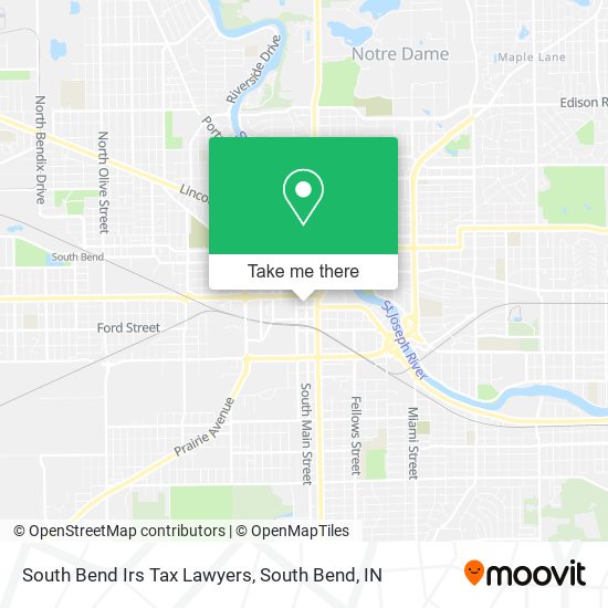 South Bend Irs Tax Lawyers map