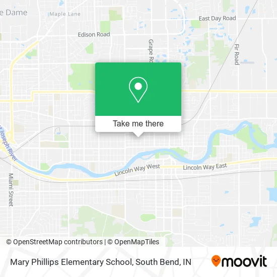 Mary Phillips Elementary School map