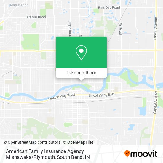 Mapa de American Family Insurance Agency Mishawaka / Plymouth