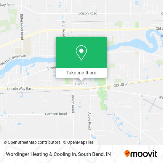 Mapa de Wordinger Heating & Cooling in