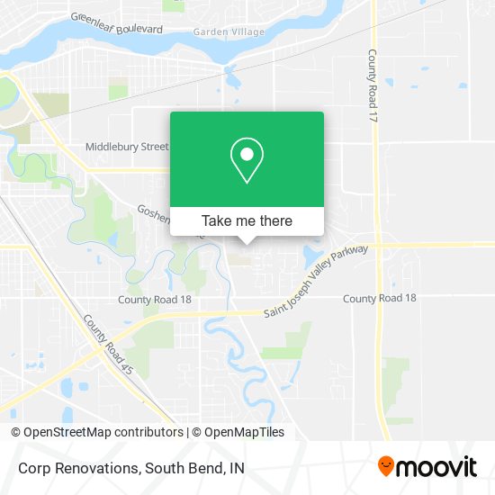Corp Renovations map