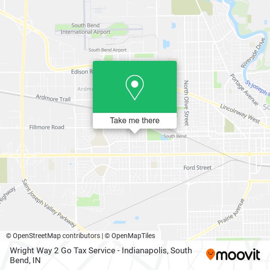 Mapa de Wright Way 2 Go Tax Service - Indianapolis