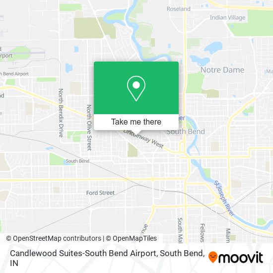 Candlewood Suites-South Bend Airport map
