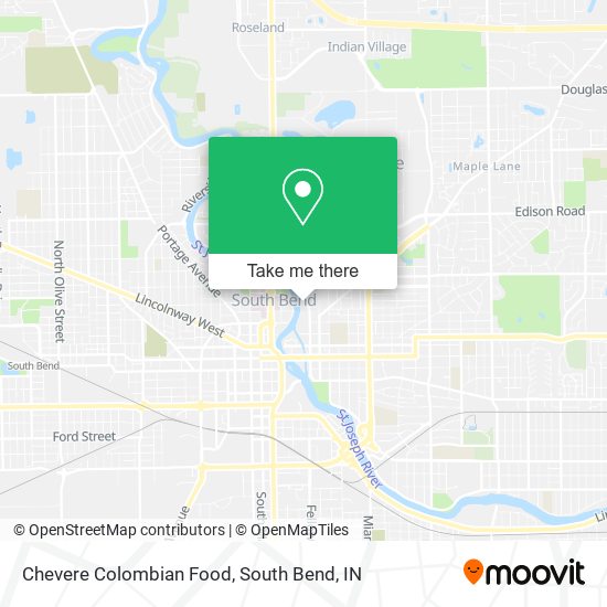 Chevere Colombian Food map