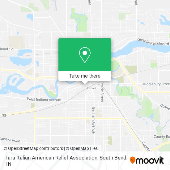 Mapa de Iara Italian American Relief Association