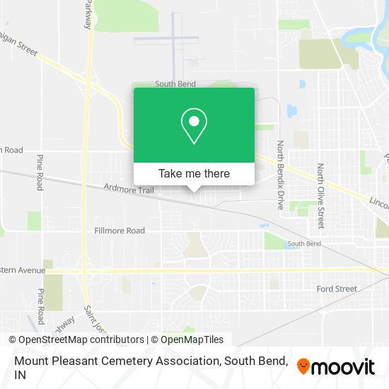 Mount Pleasant Cemetery Association map