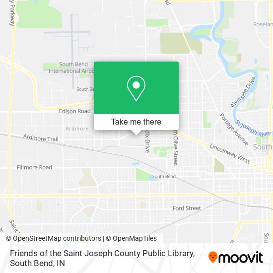 Friends of the Saint Joseph County Public Library map