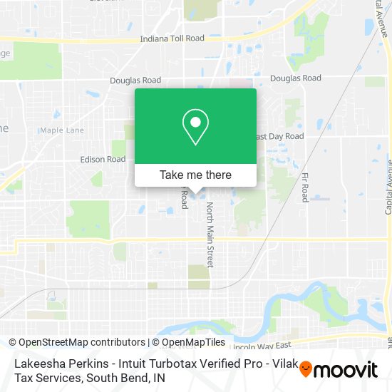 Mapa de Lakeesha Perkins - Intuit Turbotax Verified Pro - Vilak Tax Services