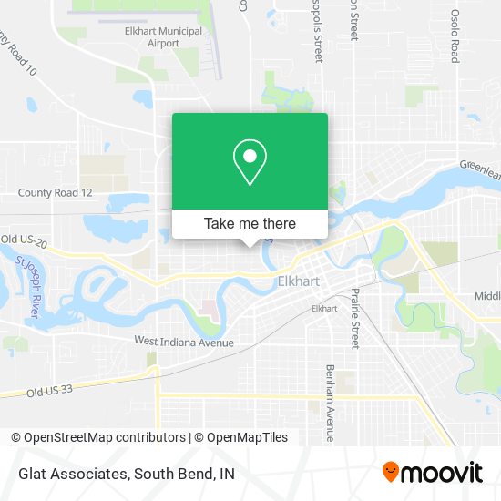 Mapa de Glat Associates