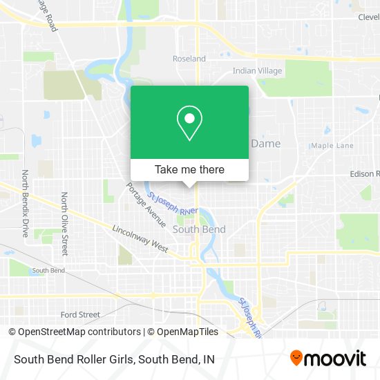 South Bend Roller Girls map