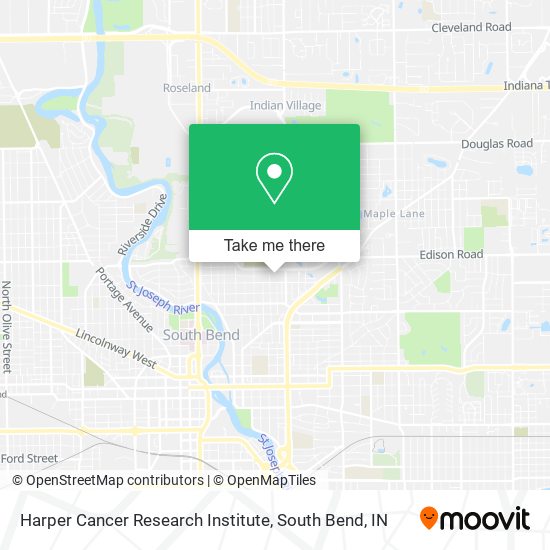 Harper Cancer Research Institute map
