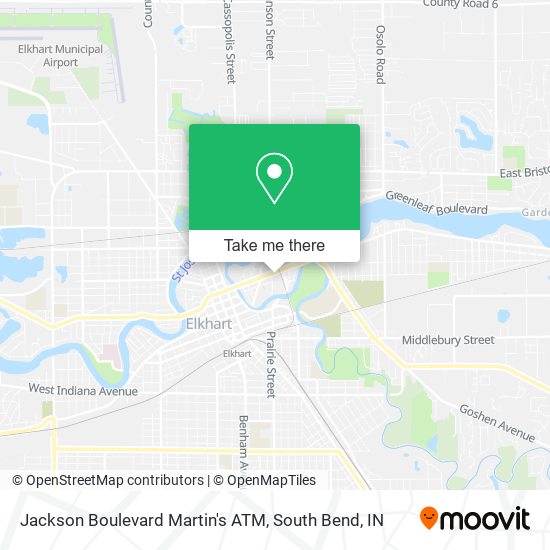 Mapa de Jackson Boulevard Martin's ATM