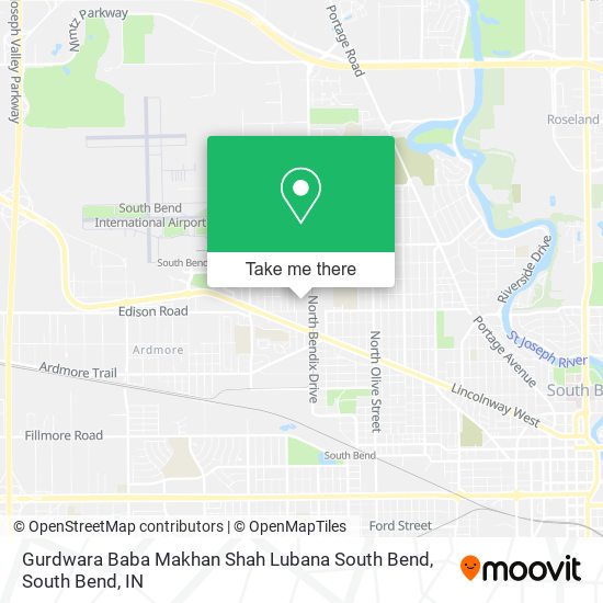 Gurdwara Baba Makhan Shah Lubana South Bend map