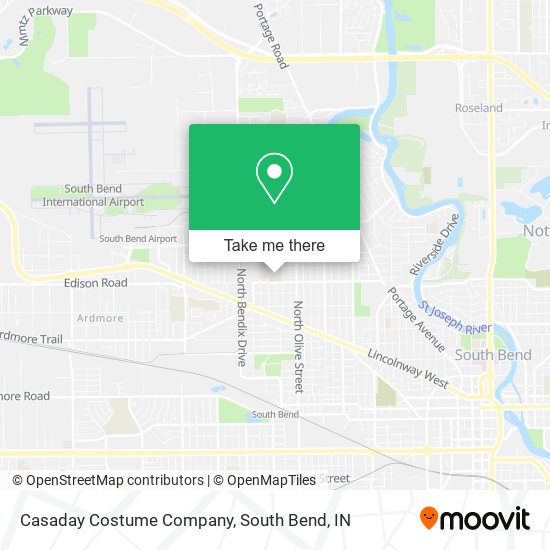 Casaday Costume Company map