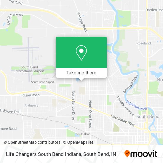 Life Changers South Bend Indiana map