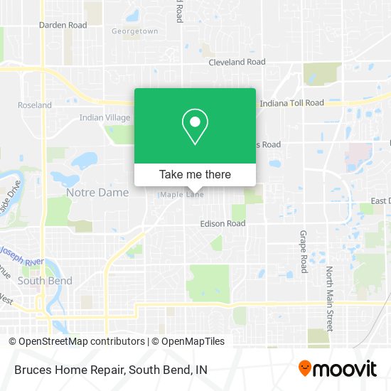 Bruces Home Repair map
