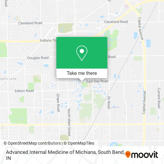 Advanced Internal Medicine of Michiana map