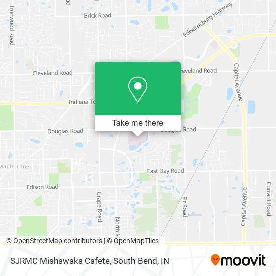 SJRMC Mishawaka Cafete map