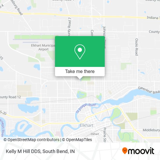 Kelly M Hill DDS map