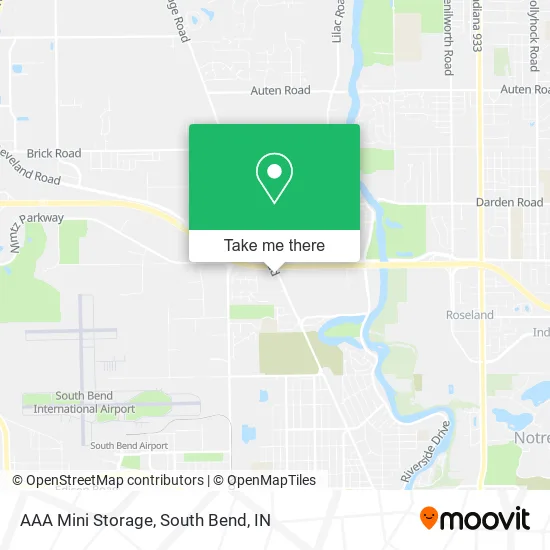 Mapa de AAA Mini Storage