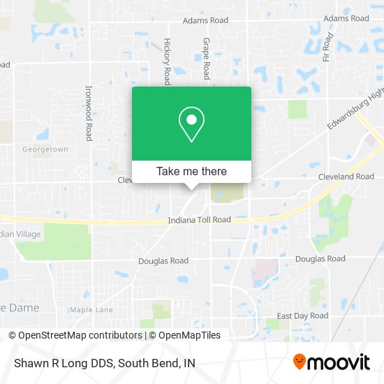 Shawn R Long DDS map