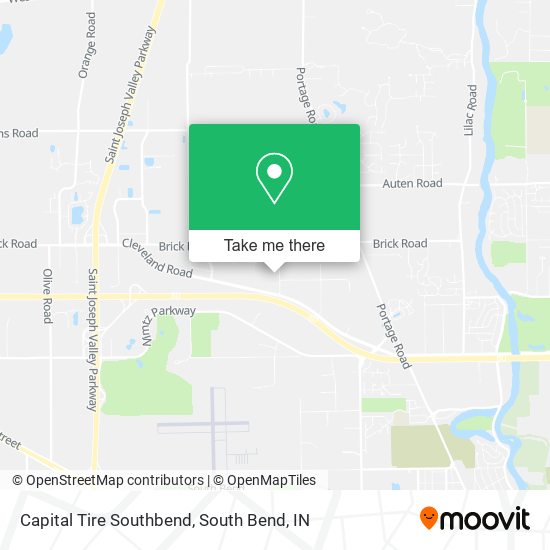 Mapa de Capital Tire Southbend