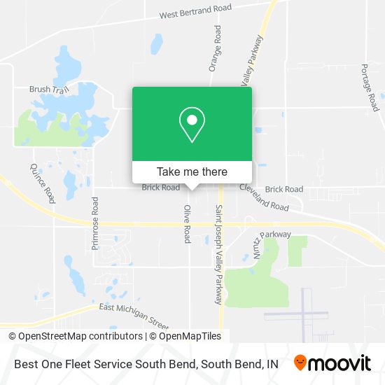 Mapa de Best One Fleet Service South Bend