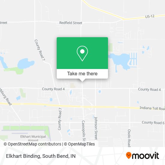 Mapa de Elkhart Binding