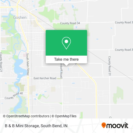 B & B Mini Storage map