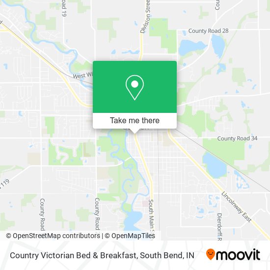 Country Victorian Bed & Breakfast map