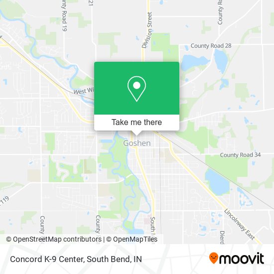 Mapa de Concord K-9 Center