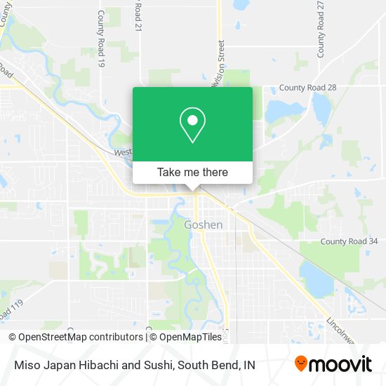 Mapa de Miso Japan Hibachi and Sushi