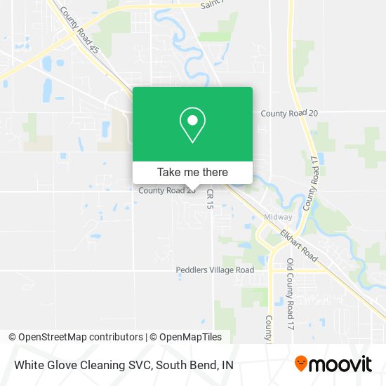 White Glove Cleaning SVC map